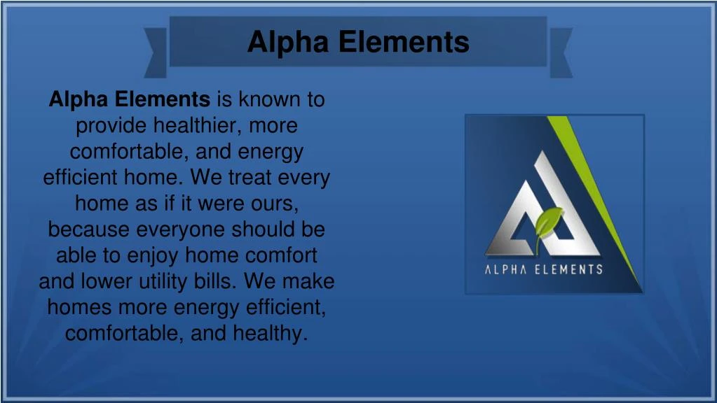 alpha elements