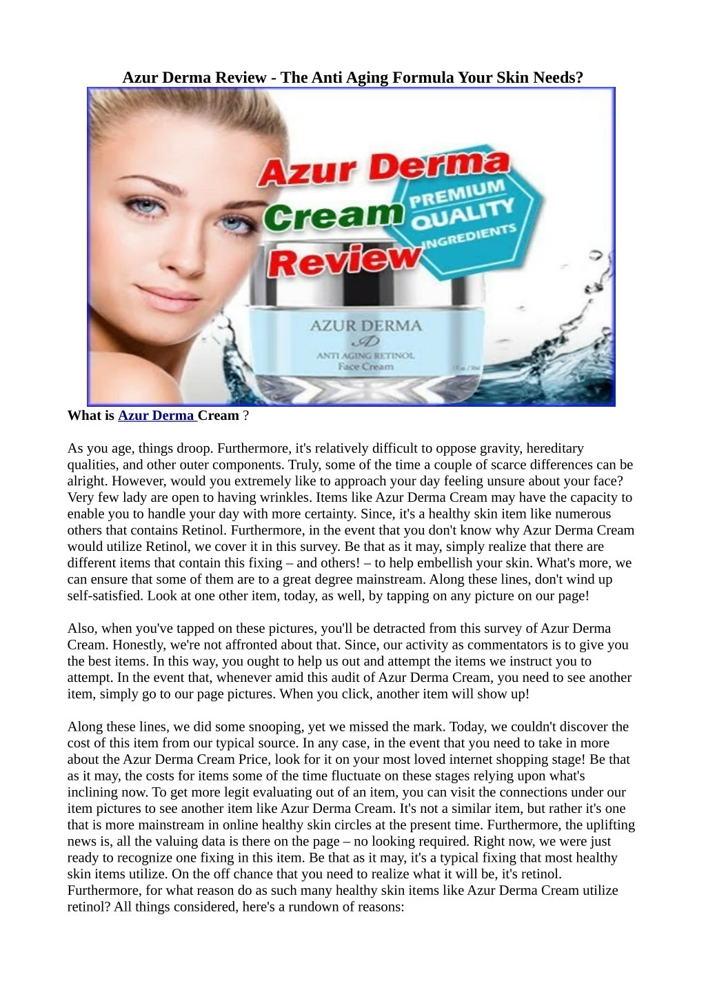 azur derma review the anti aging formula your