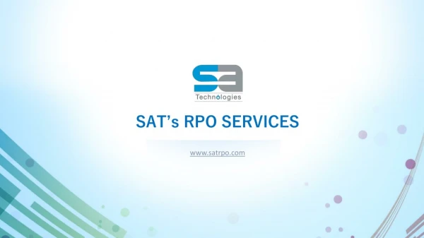 Recruitment Process Outsourcing Services By SATRPO