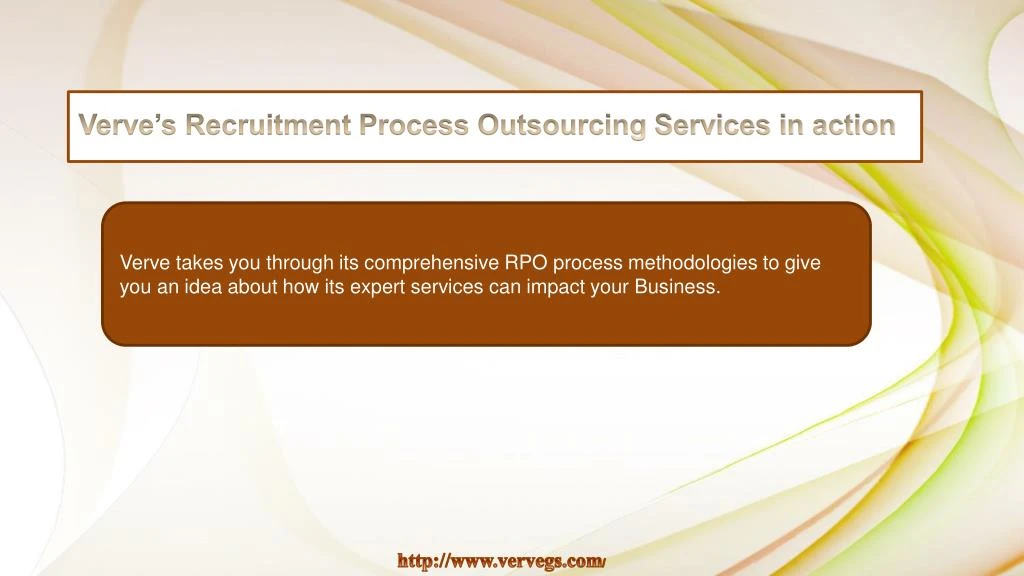 verve s recruitment process outsourcing services