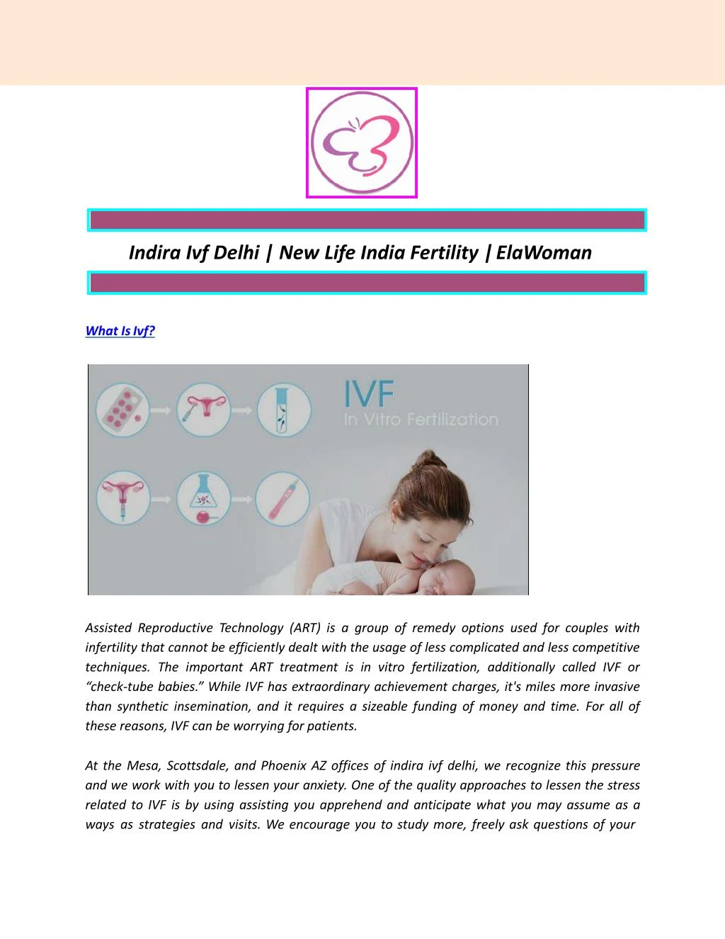 indira ivf delhi new life india fertility elawoman
