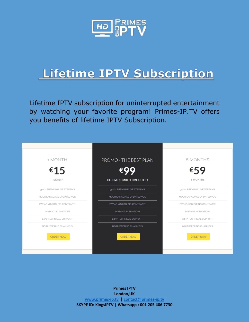 lifetime iptv subscription for uninterrupted