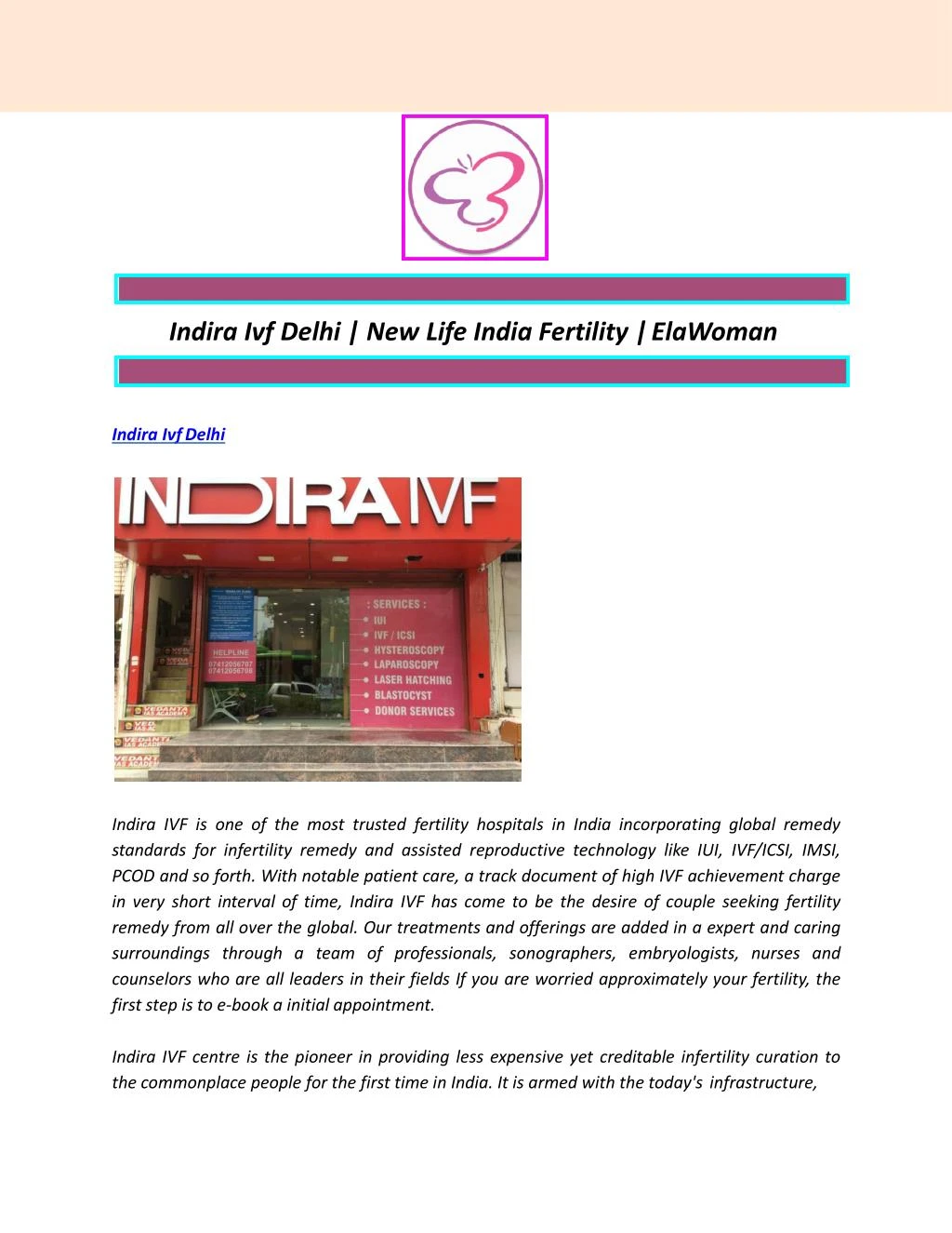 indira ivf delhi new life india fertility elawoman