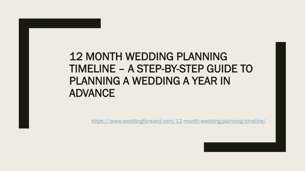 12 month wedding planning 12 month wedding