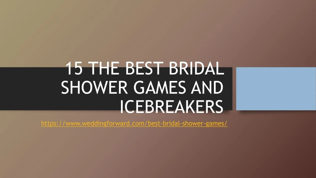 15 the best bridal shower games and icebreakers