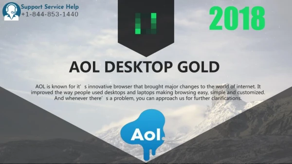 Aol Desktop Gold Help Desk Number 1844-853-1440