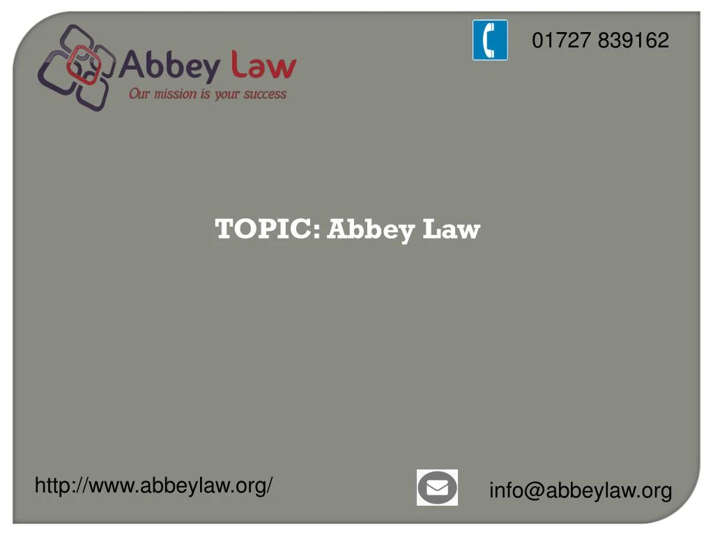 topic abbey law