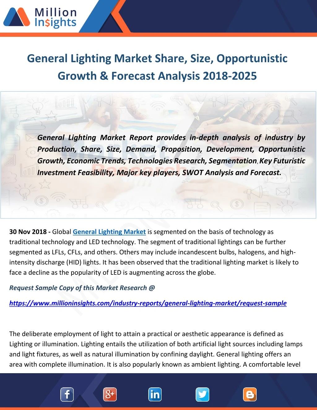 general lighting market share size opportunistic