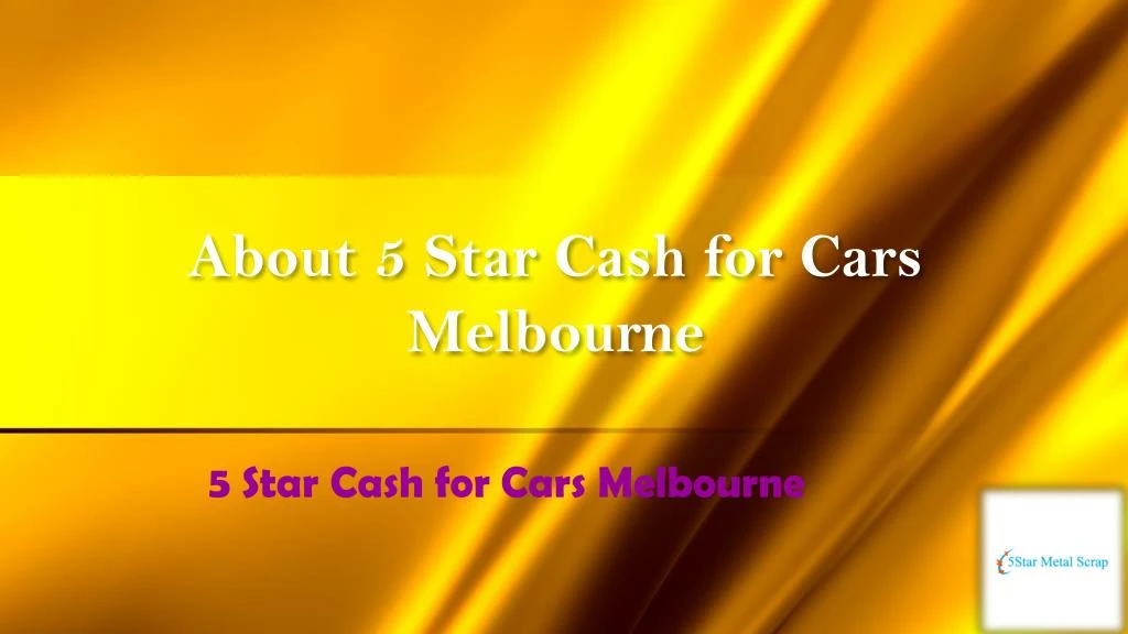 about 5 star cash for cars melbourne