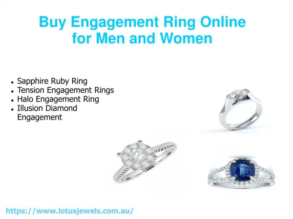 Buy Engagement Ring Online for Men and Women