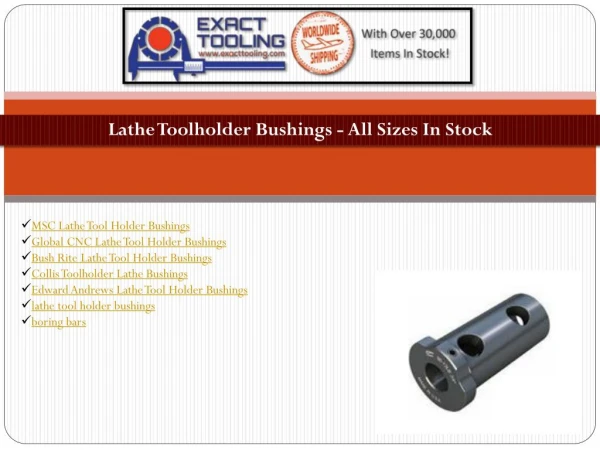 Type LBF Lathe Tool Holder Bushings