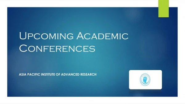 Academic Conferences in Australia 2018-Apiar.Org.Au
