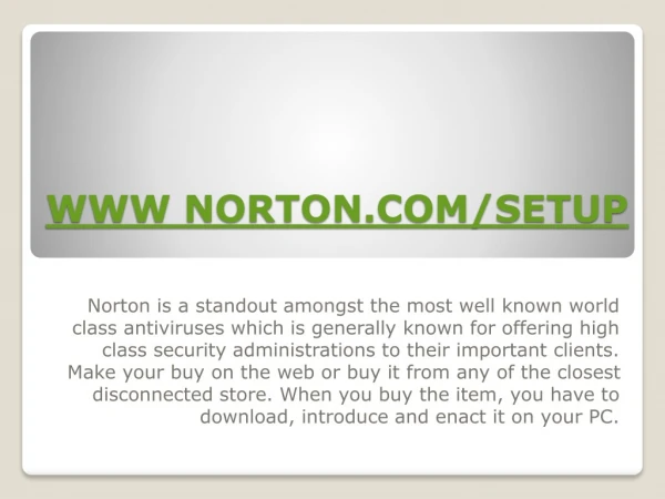 www norton com setup