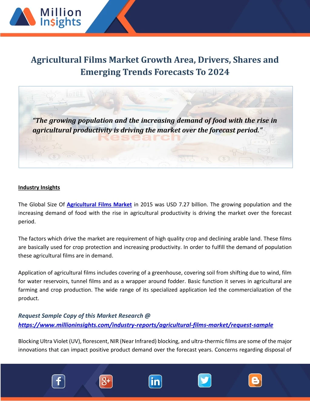 agricultural films market growth area drivers