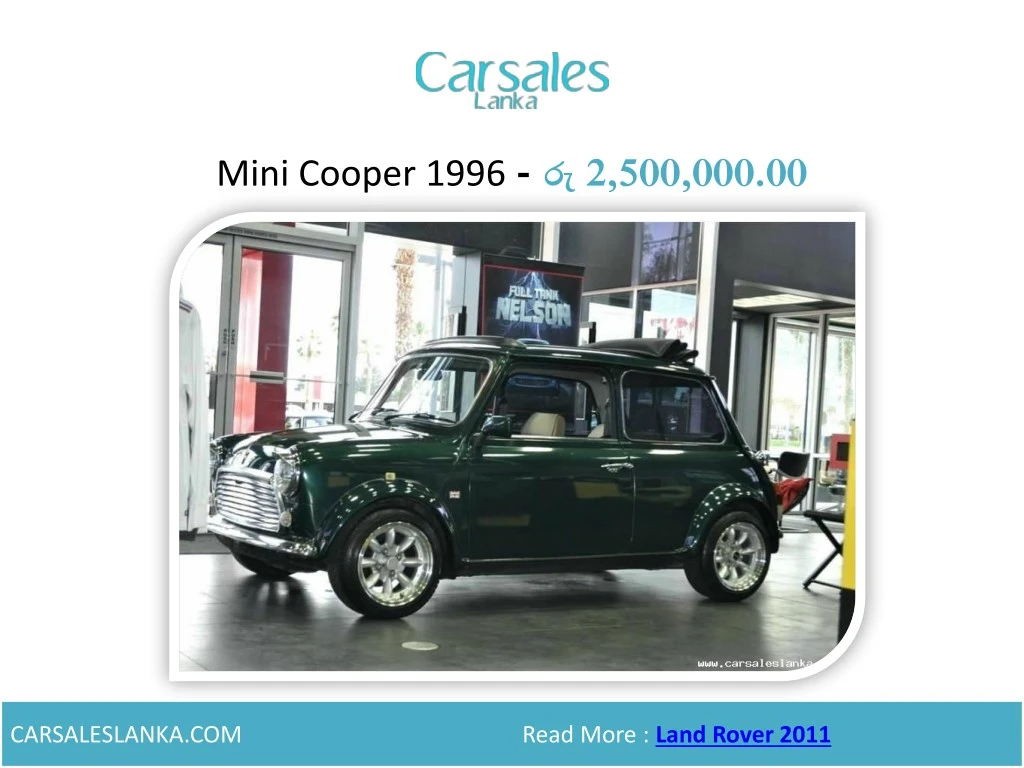 mini cooper 1996 2 500 000 00