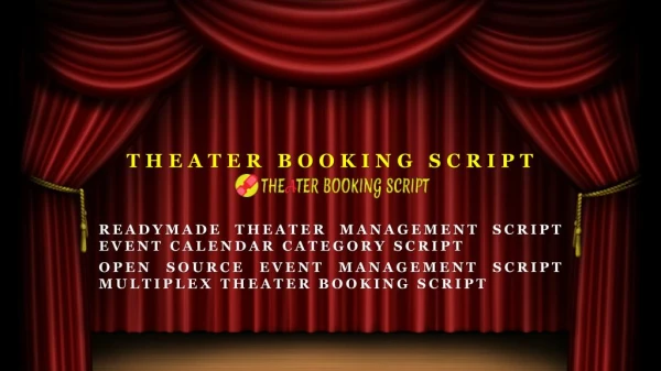 Get your Readymade Theater Management Script | Event Calendar Category Script