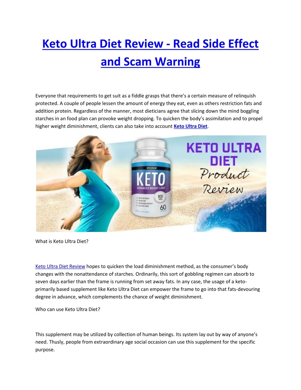 keto ultra diet review read side effect and scam