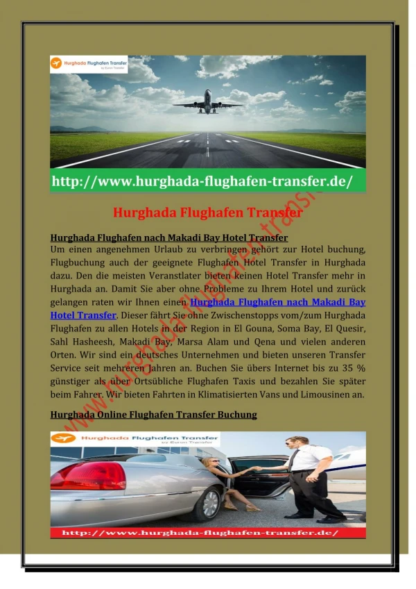 Hurghada Flughafen Transfer