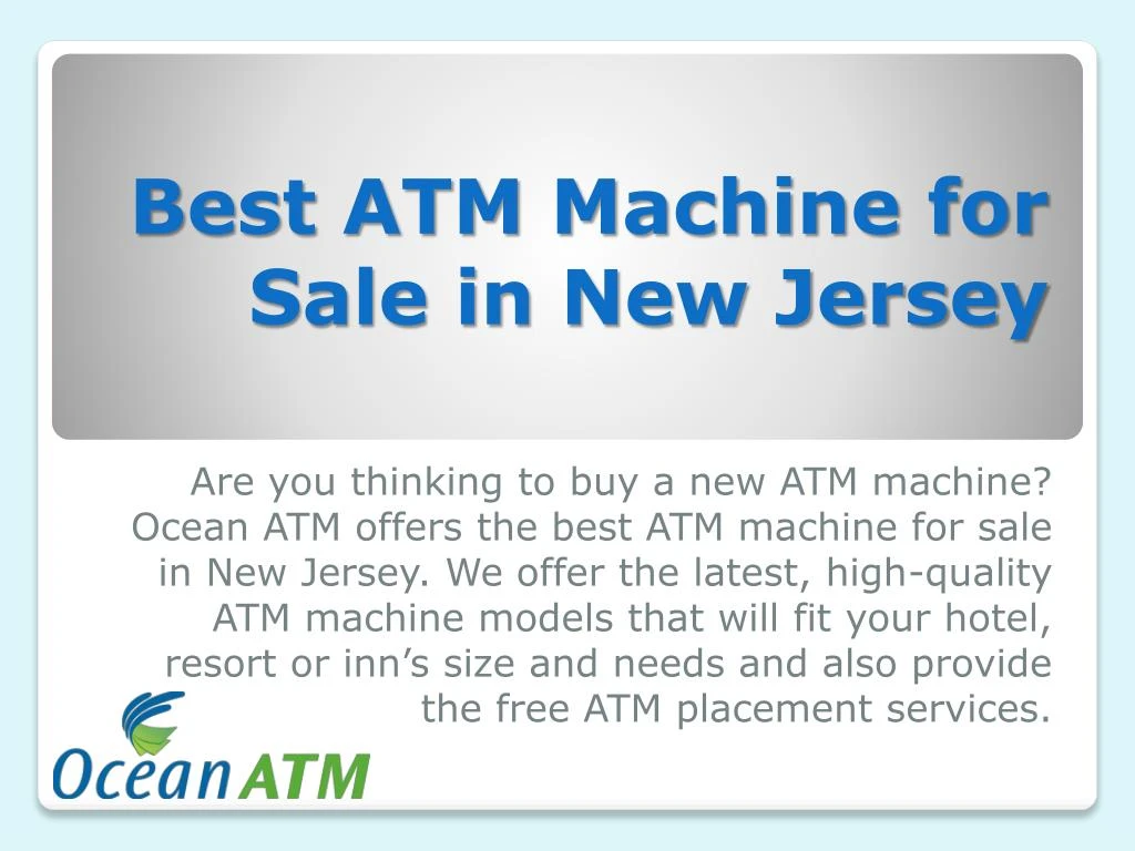 best atm machine for sale in new jersey