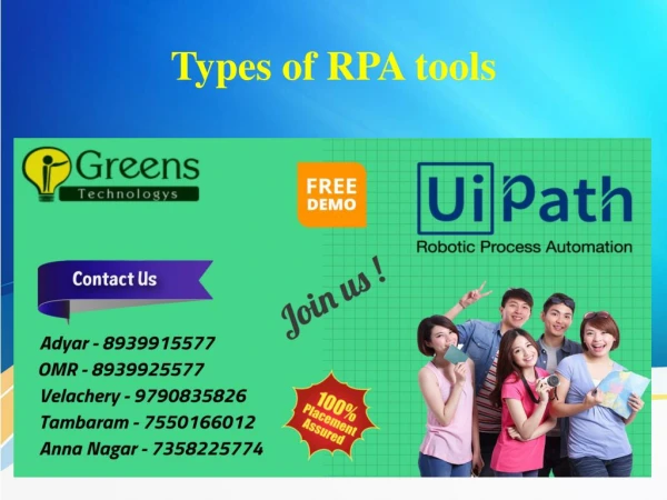 Types of RPA tools
