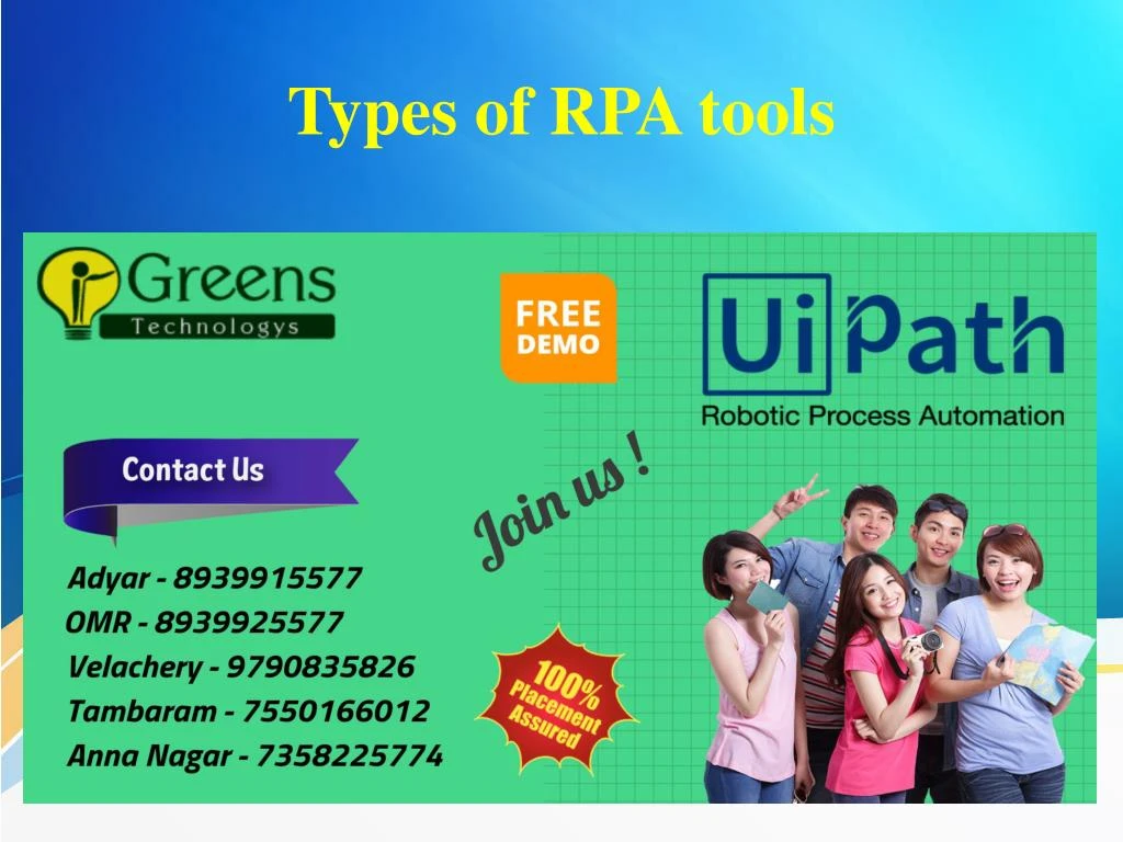 types of rpa tools