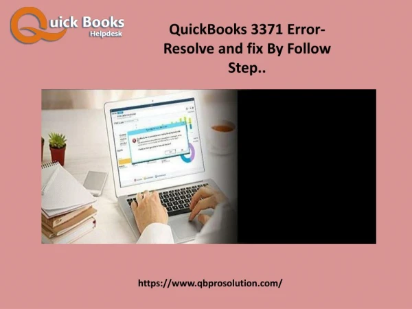 QuickBooks 3371 Error- Resolve and fix By Follow Step