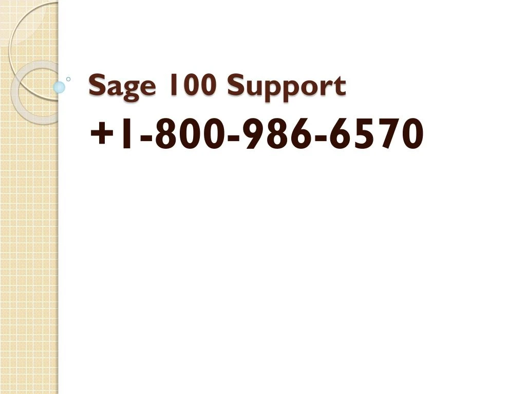 sage 100 support