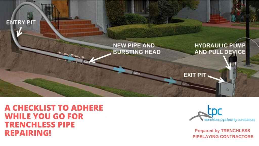 a checklist to adhere while you go for trenchless