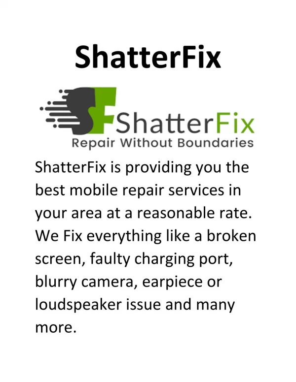 Best Mobile Repair Service in India