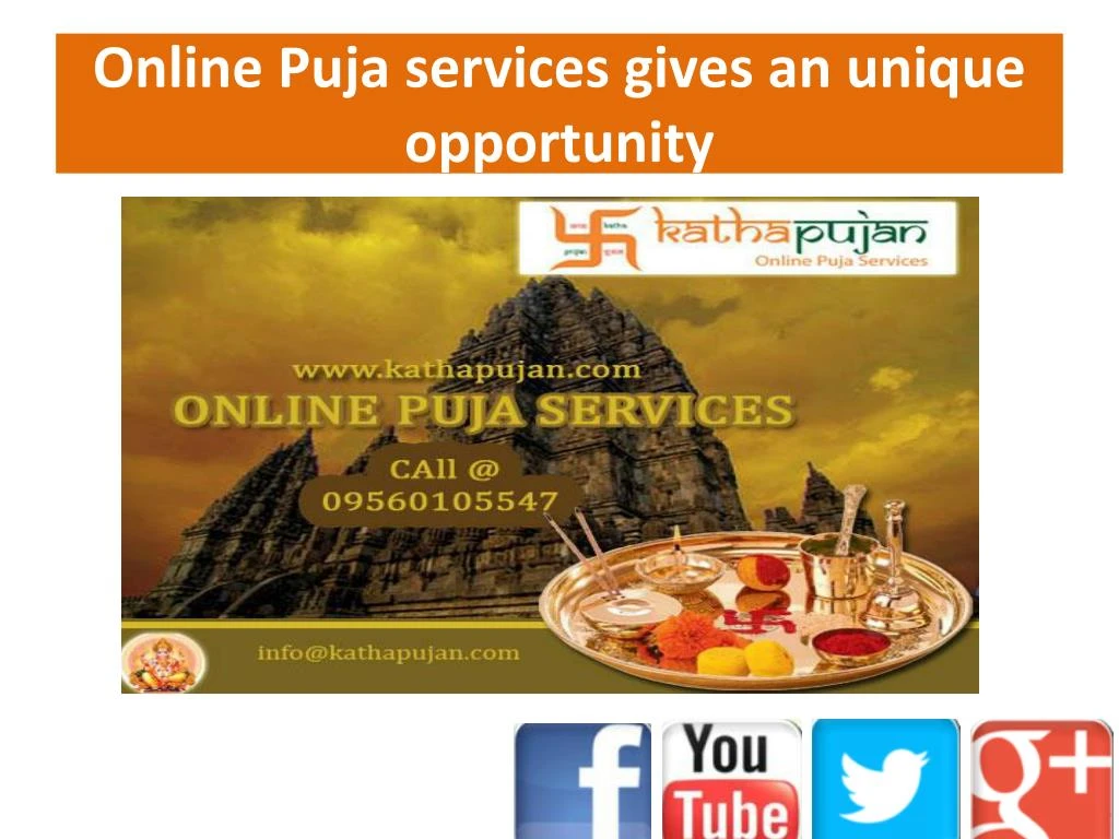 online puja services gives an unique opportunity