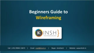 A Beginners Guide to Wireframing - slide 1