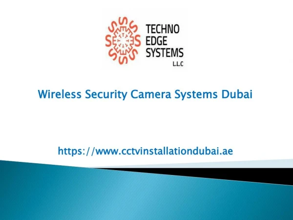 Wireless Security Camera Systems Dubai,UAE
