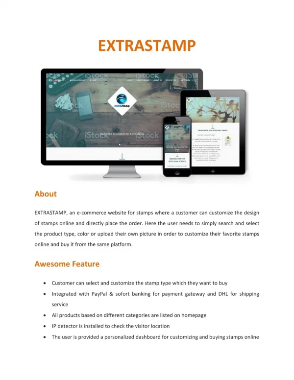EXTRASTAMP | E-commerce Website for Stamps