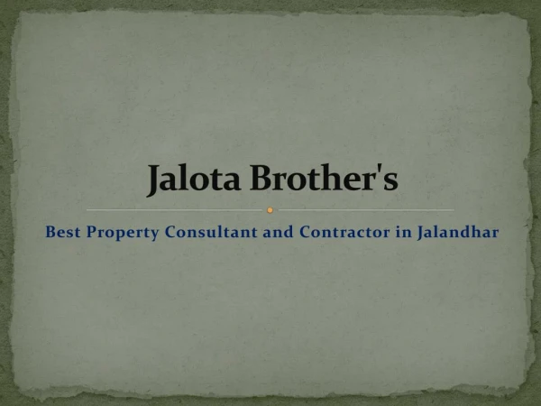 Group Housing in Jalandhar | Township in Jalandhar | Jalota Brother's