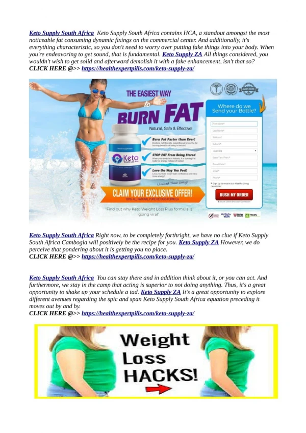 *BEWARE* : (Updates October 2018) Keto Supply ZA (South Africa) Shark Tank, Weight Loss Diet Pills !