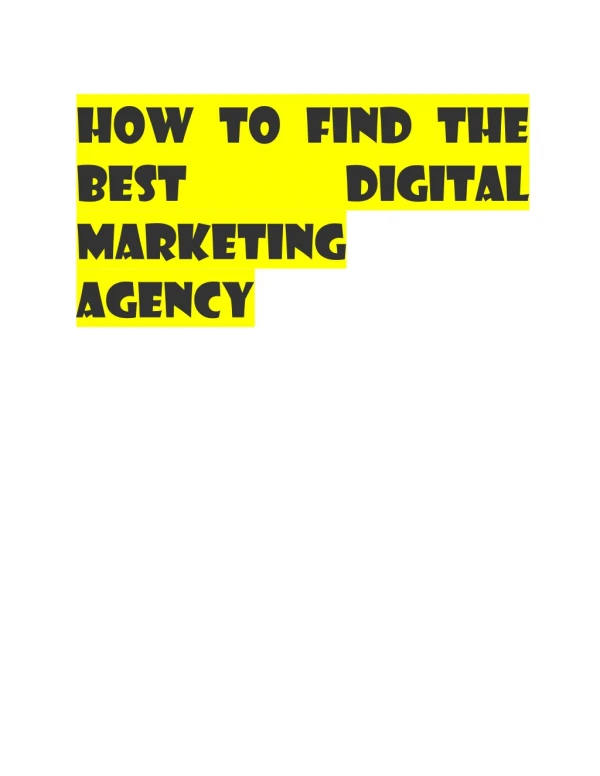 How to Find the Best Digital Marketing Agency Loveland