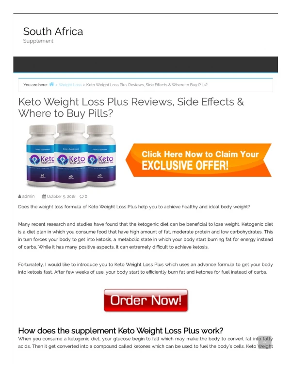 The Keto Diet for Weight Loss Review