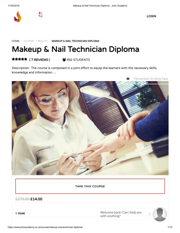 Makeup & Nail Technician Diploma - John Academy