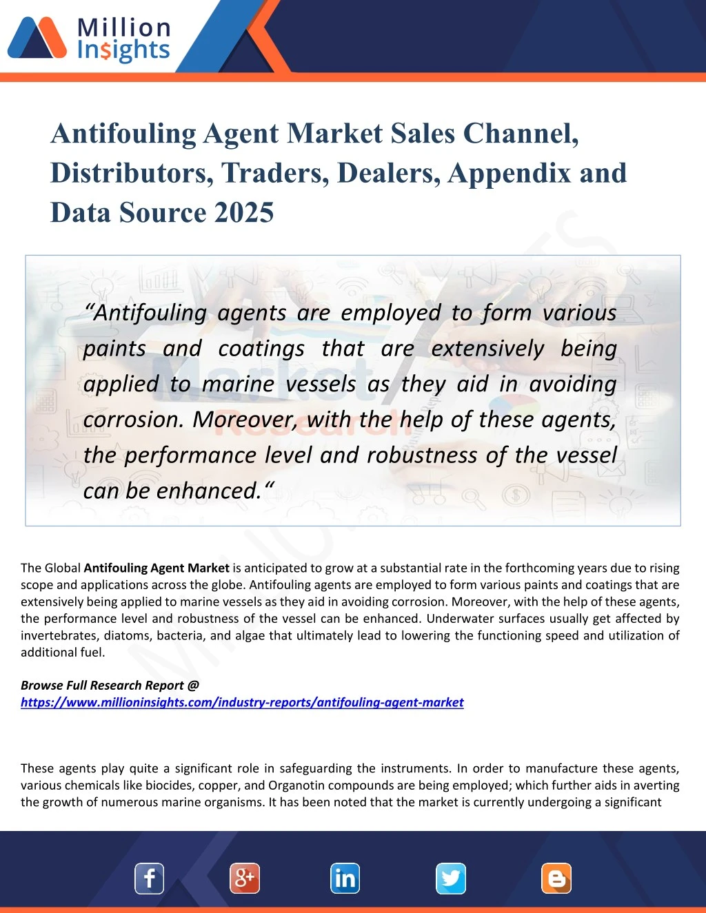 antifouling agent market sales channel