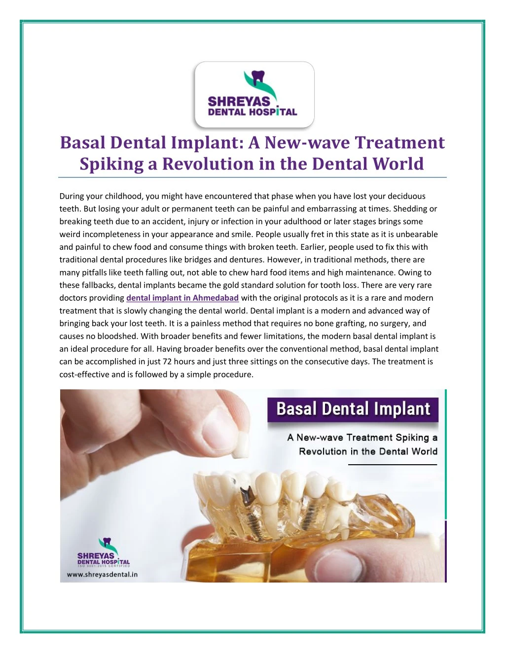 basal dental implant a new wave treatment spiking