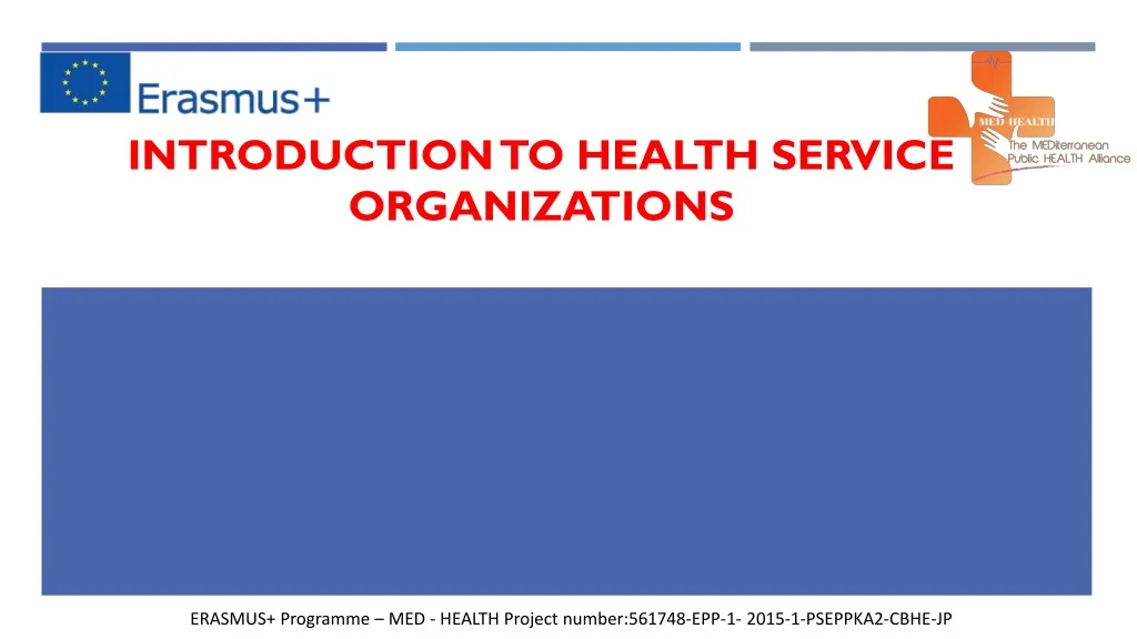 introduction to health service organizations