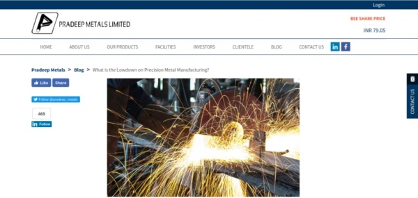 Pradeep Metals - Leading Precision Metal Manufacturer