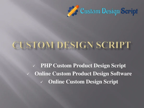 PHP Custom Product Design Script - Online Custom Design Script