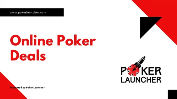 Online Poker Deals | Poker Deals