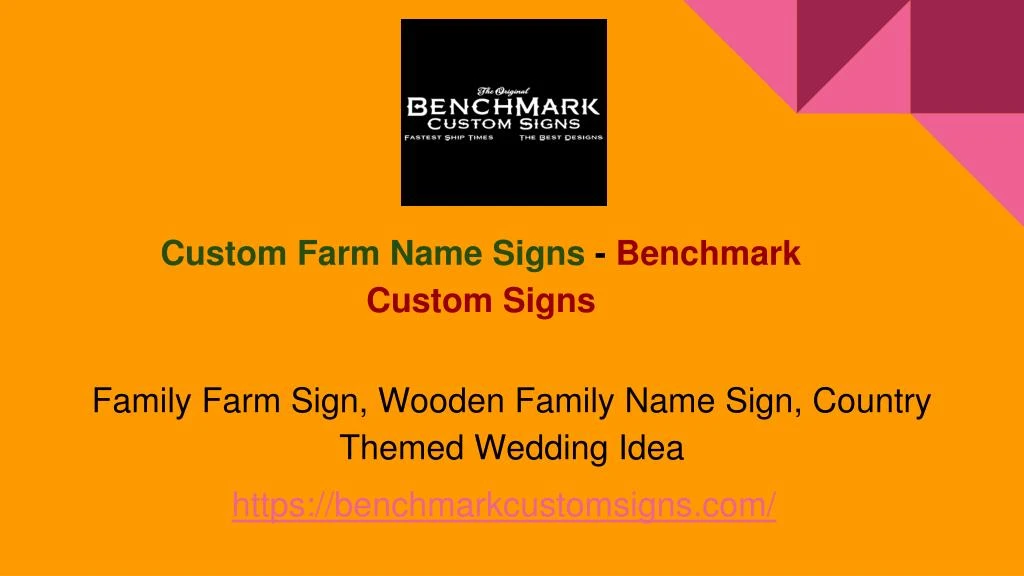 custom farm name signs benchmark custom signs