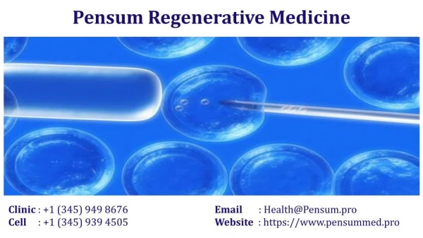 Rejuvenate with Stem Cells in the Cayman Islands