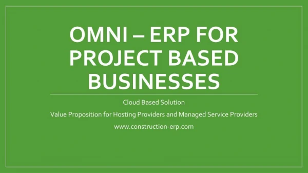 ERP For Project Based Businesses | construction-erp.com