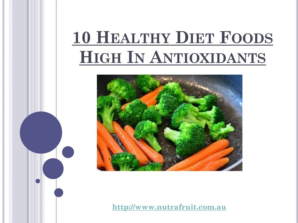 10 healthy diet foods high in antioxidants