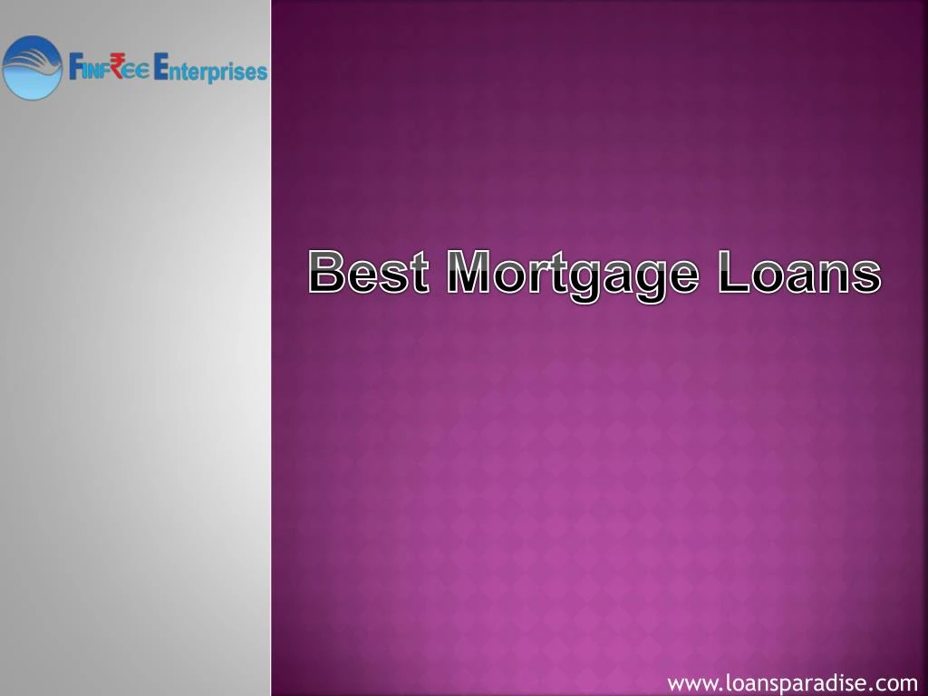 best mortgage loans