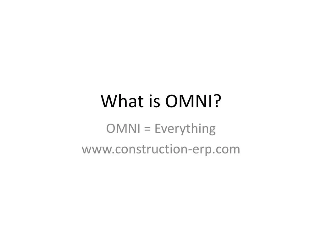 what is omni